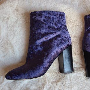 Rebecca Minkoff Bojana Royal Blue Velvet Boots